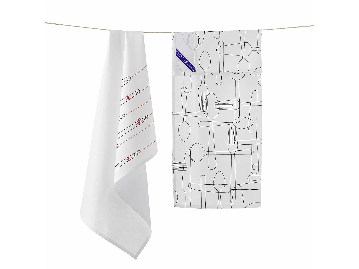 Küchentuch 2 Stück 70x50 cm Cutlery