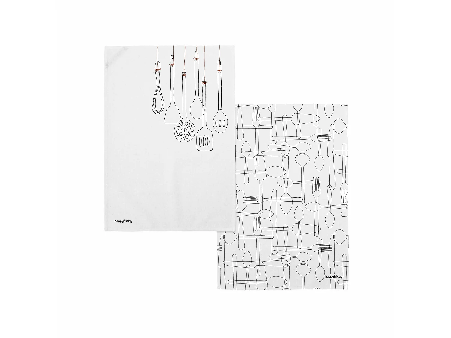 Küchentuch 2 Stück 70x50 cm Cutlery