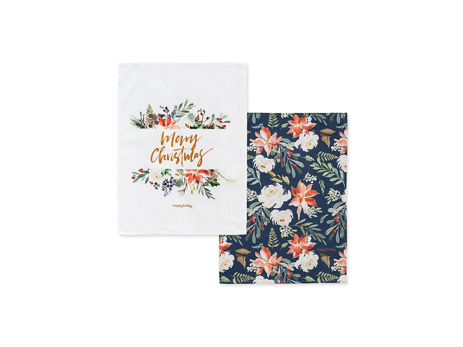 Paño de cocina 2 ud 70x50 cm Elegant Xmas