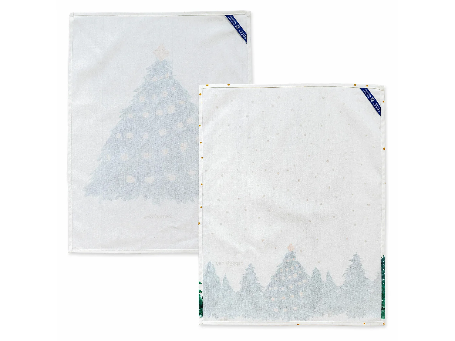 Paño de cocina 2 ud 70x50 cm Sapin