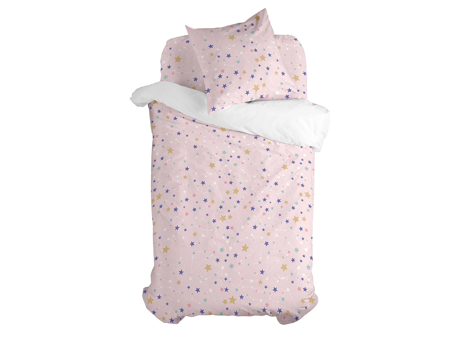 Dekbedovertrekset 2-delig 140x200 cm (Bed 80) Sky stars