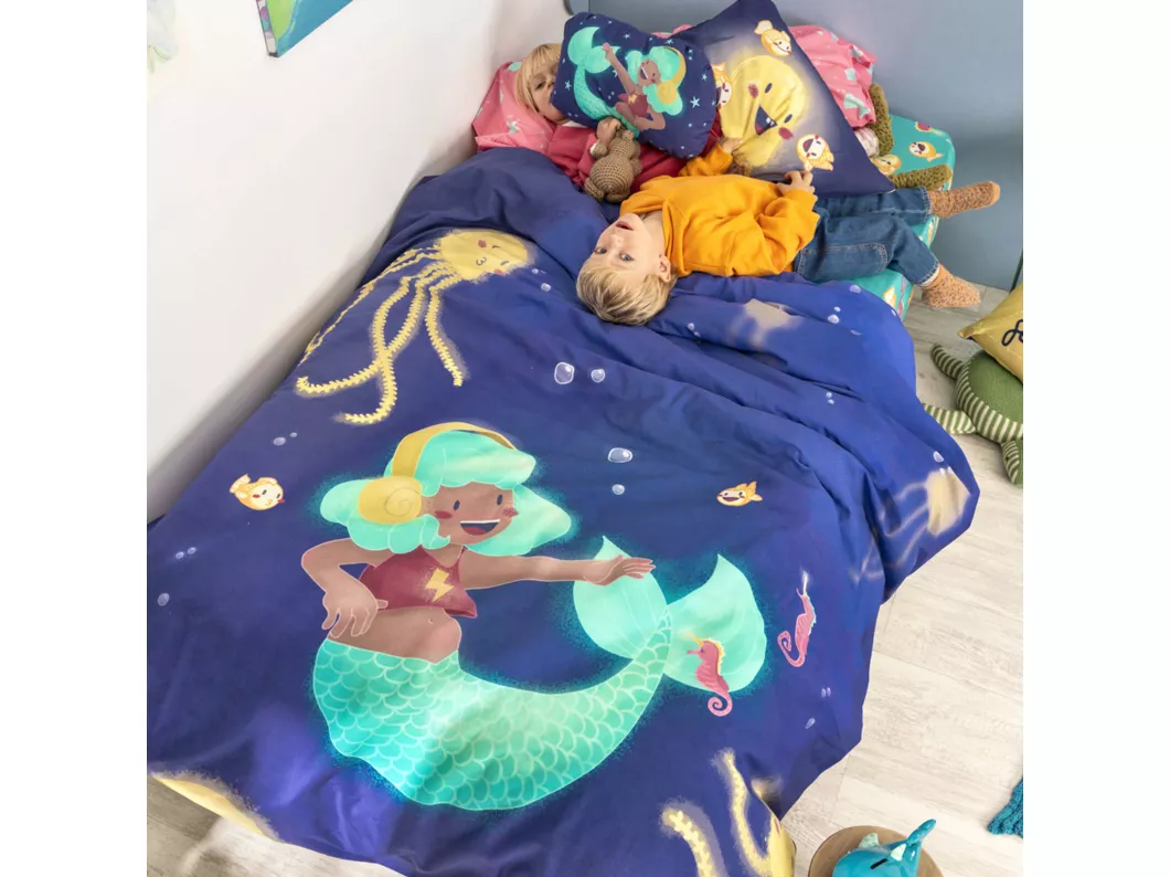 Kauf Unique Bettbezug set 2 teiliges 155x220 cm (Bett 80/90) Happy mermaid