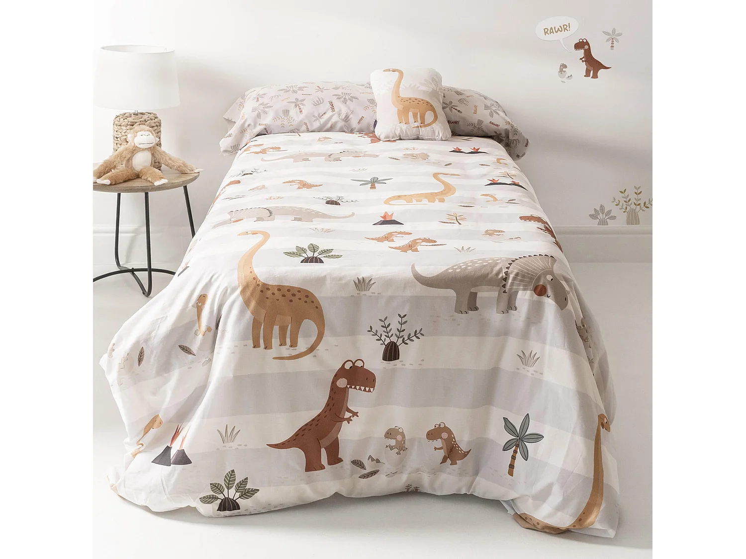 Juego nórdico 2 piezas 180x220 cm (Cama 105) Dino family