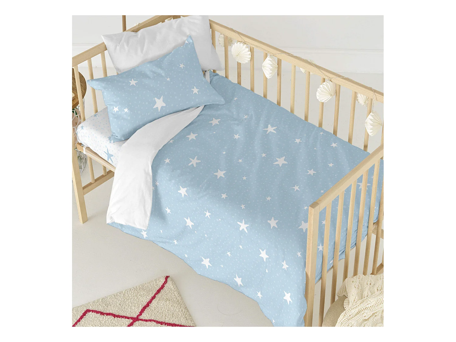 Dekbedovertrekset 2-delig 100x135 cm (Ledikant) Little star