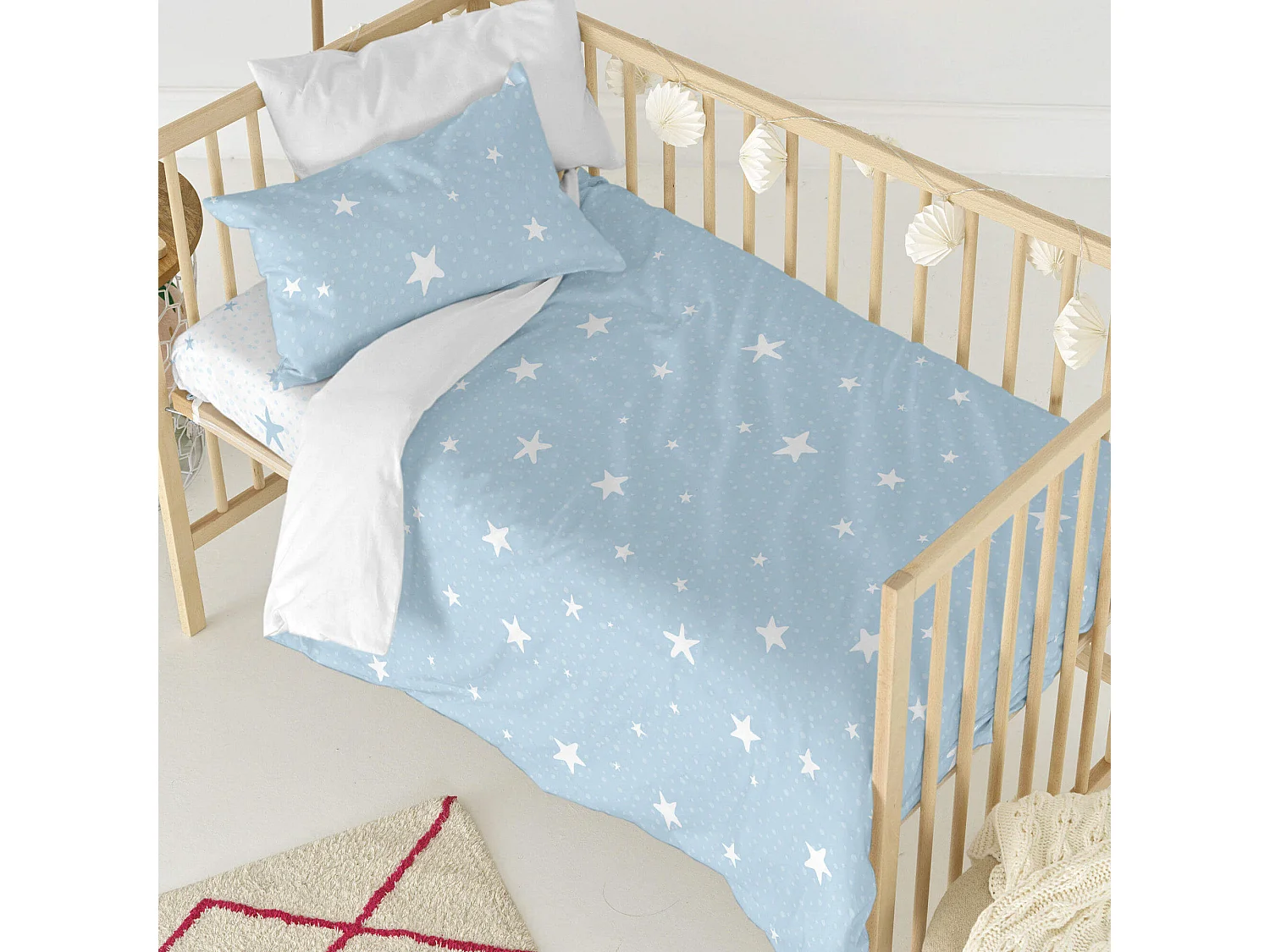 Dekbedovertrekset 2-delig 100x135 cm (Ledikant) Little star