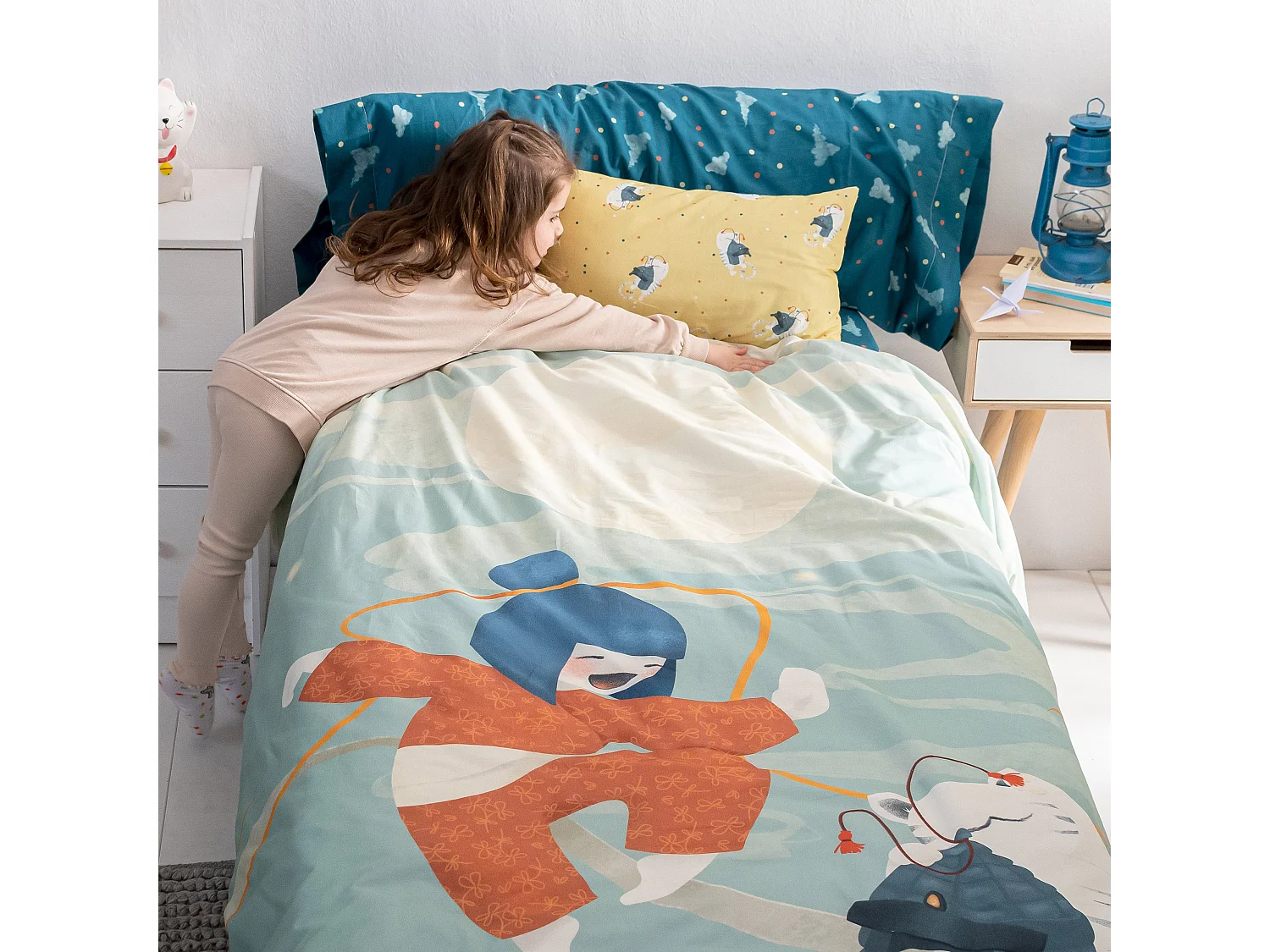 Dekbedovertrekset 2-delig 180x220 cm (Bed 105) The warrior