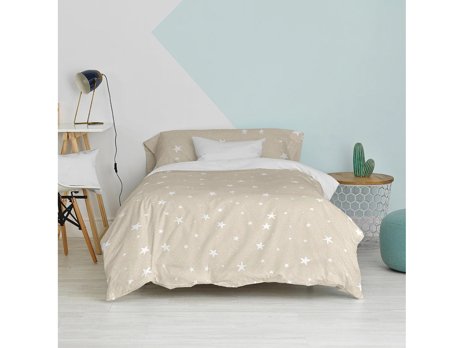 Set copripiumino lettino 2 pezzi 155x220 cm (Letto 80/90) Little star