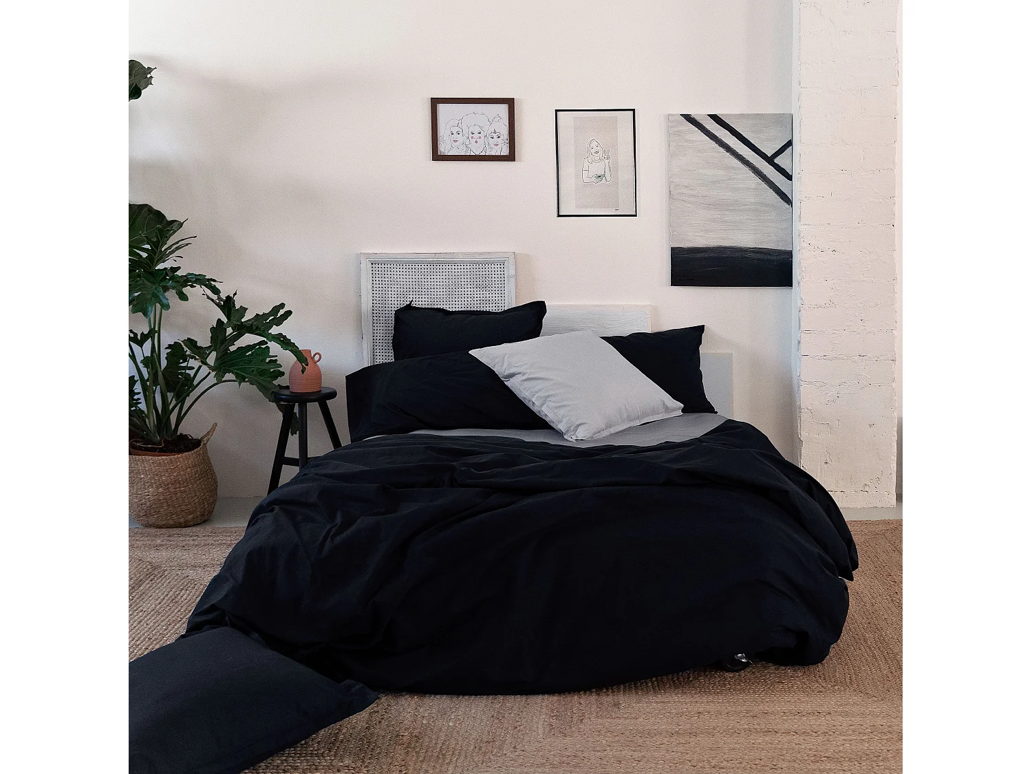 Housse de couette 220x220 cm (Lit 135/140) Basic