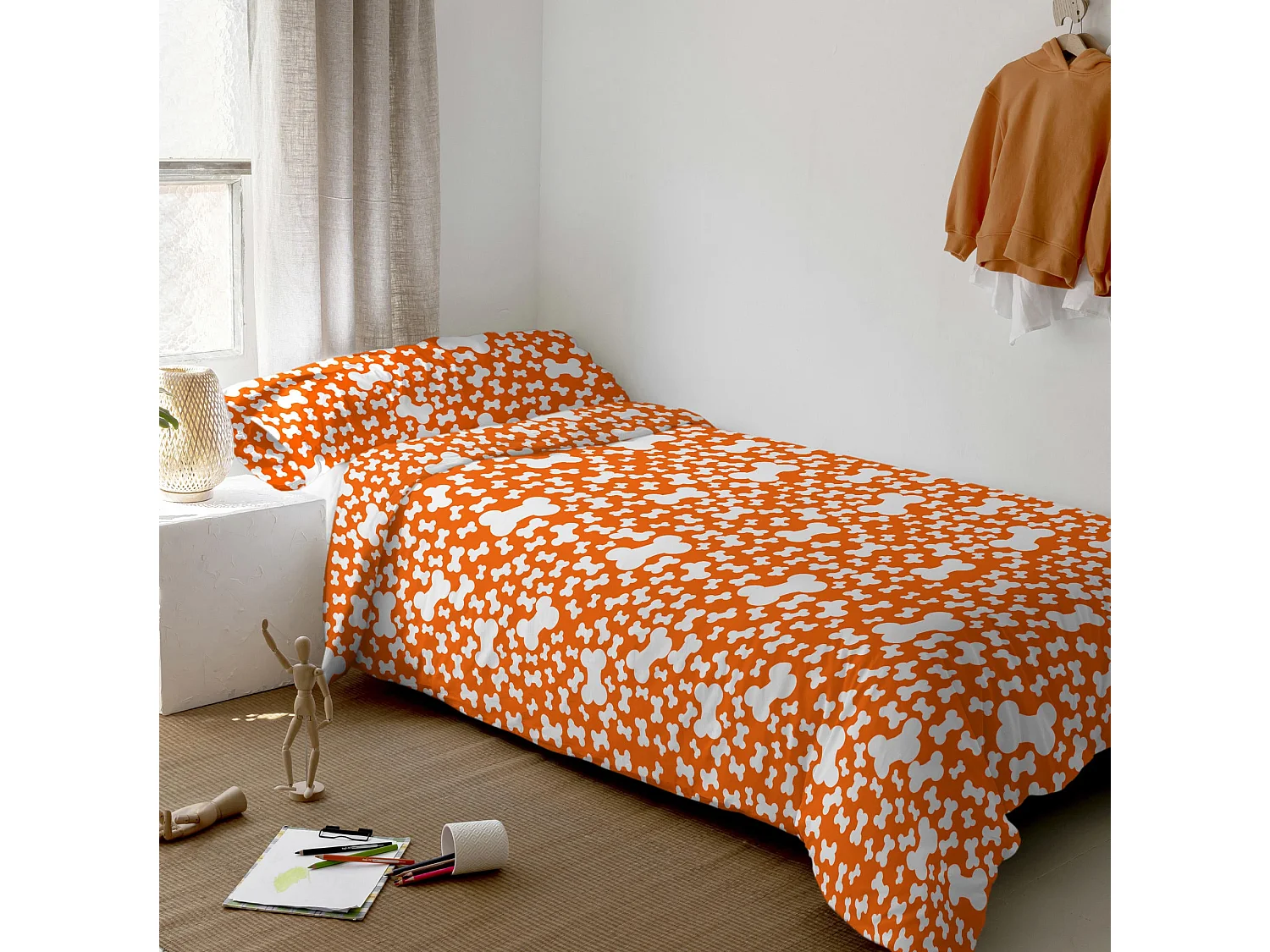 Juego nórdico 2 piezas 155x220 cm (Cama 80/90) Dogs (D)