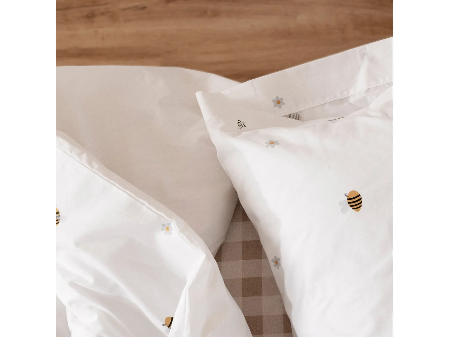 Bettbezug set 2 teiliges 140x200 cm (Bett 80) Honey