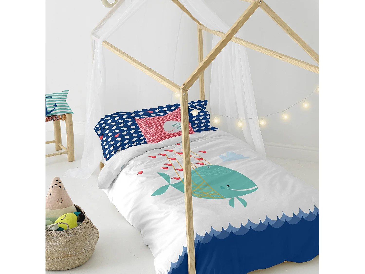 Juego nórdico 2 piezas 155x220 cm (Cama 80/90) Whale
