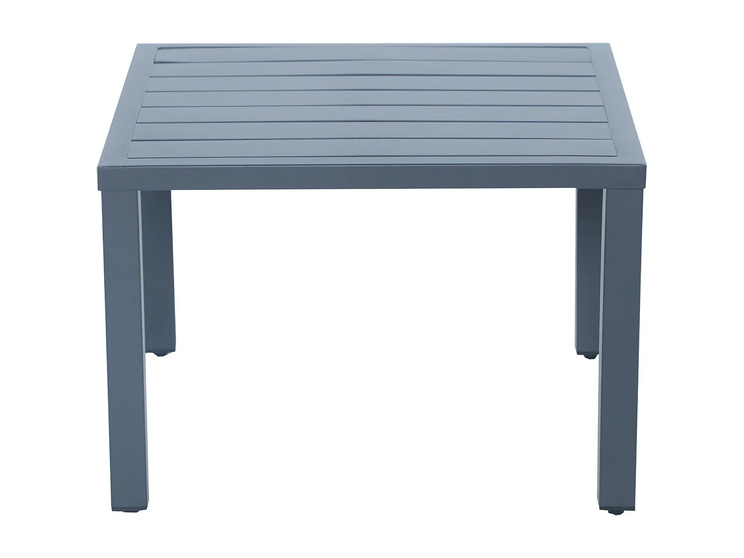 Salon de jardin d'angle design en aluminium 5 places - Anthracite - PASSY