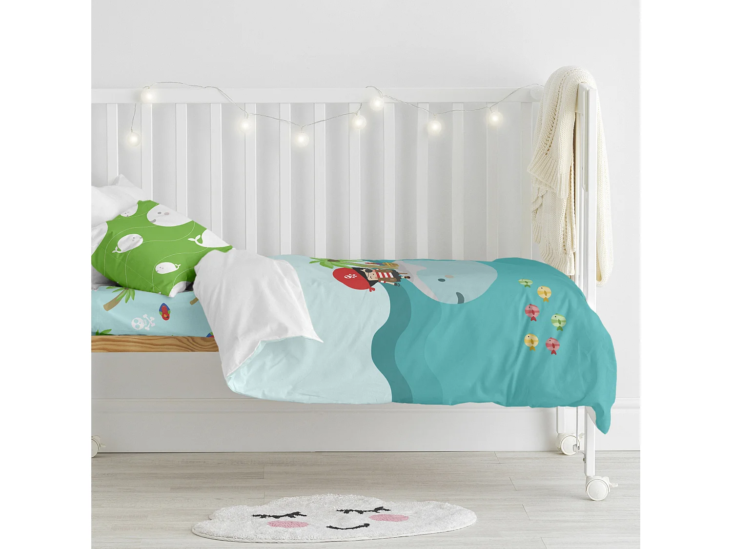 Juego nórdico 2 piezas 100x135 cm (Cuna) Pirata
