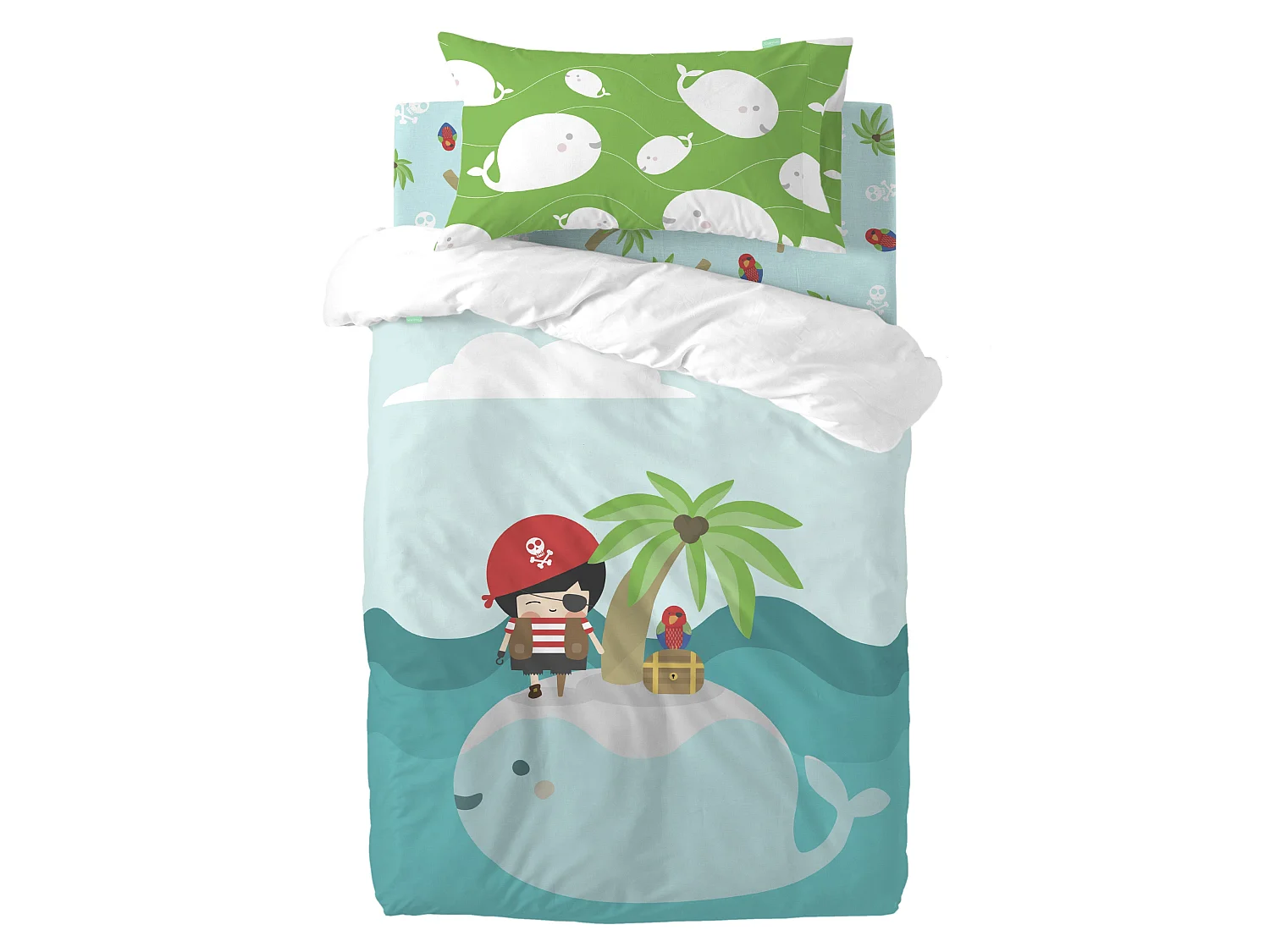 Juego nórdico 2 piezas 100x135 cm (Cuna) Pirata