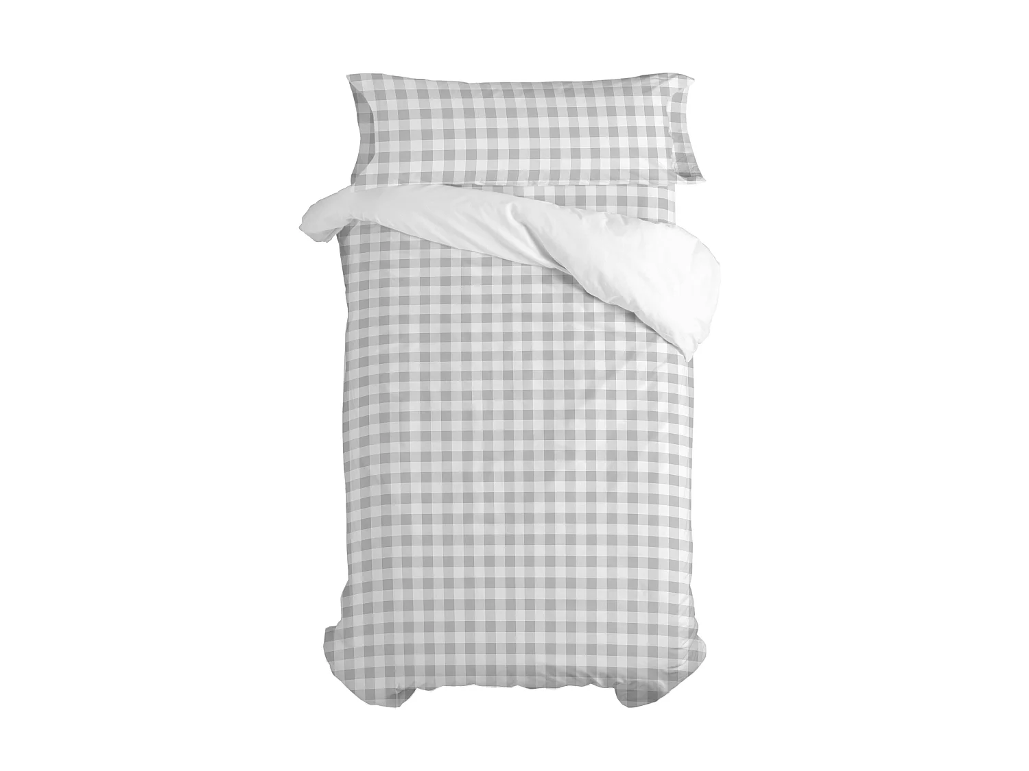 Parure housse de couette 2 pièces 155x220 cm (Lit 80/90) Vichy