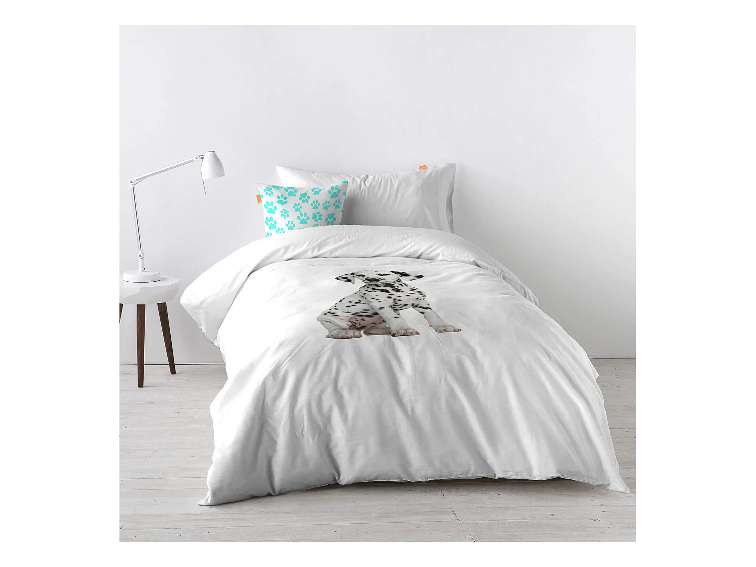 Bettbezug set 2 teiliges 155x220 cm (Bett 80/90) Dalmatian