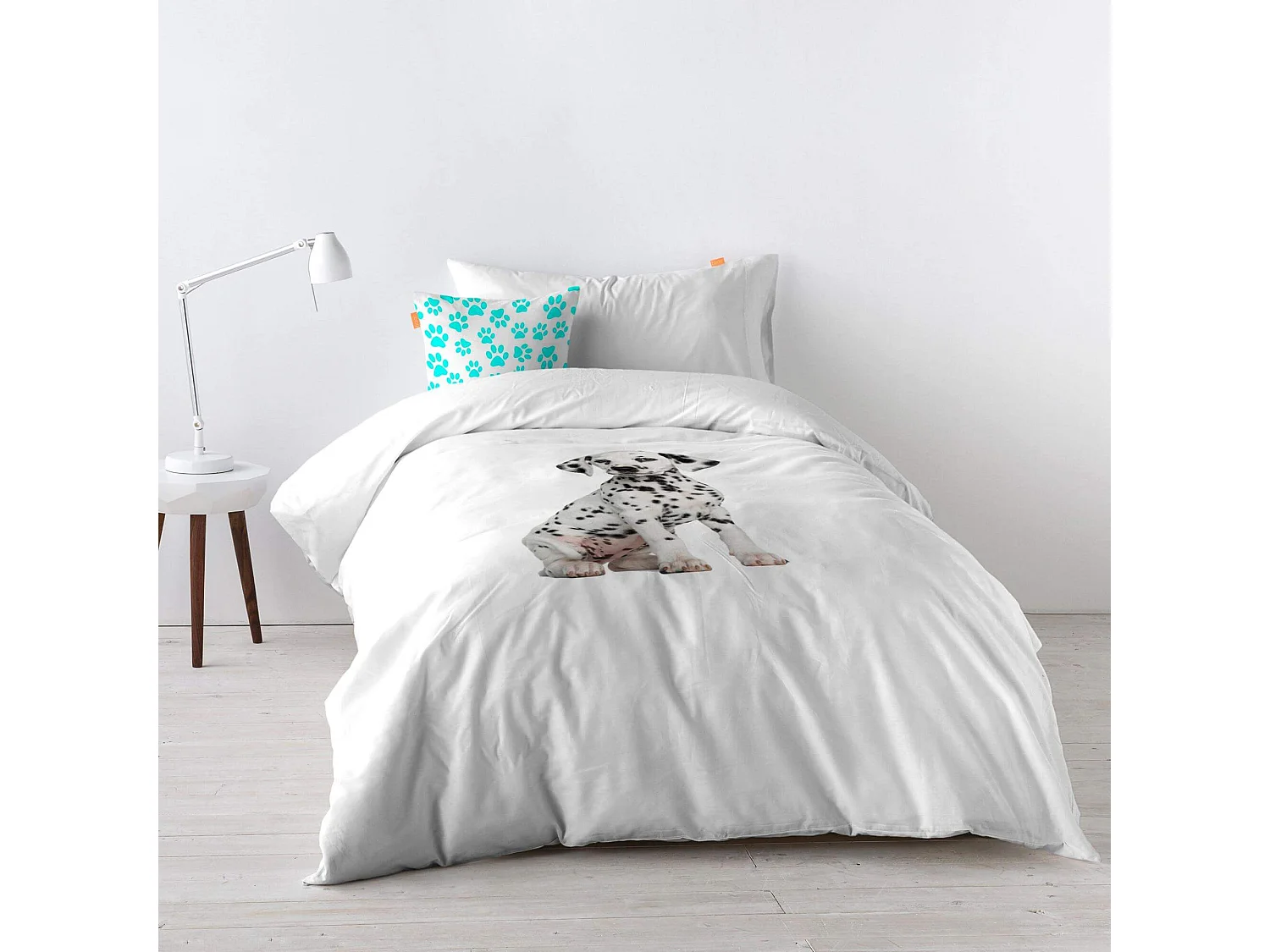 Bettbezug set 2 teiliges 155x220 cm (Bett 80/90) Dalmatian