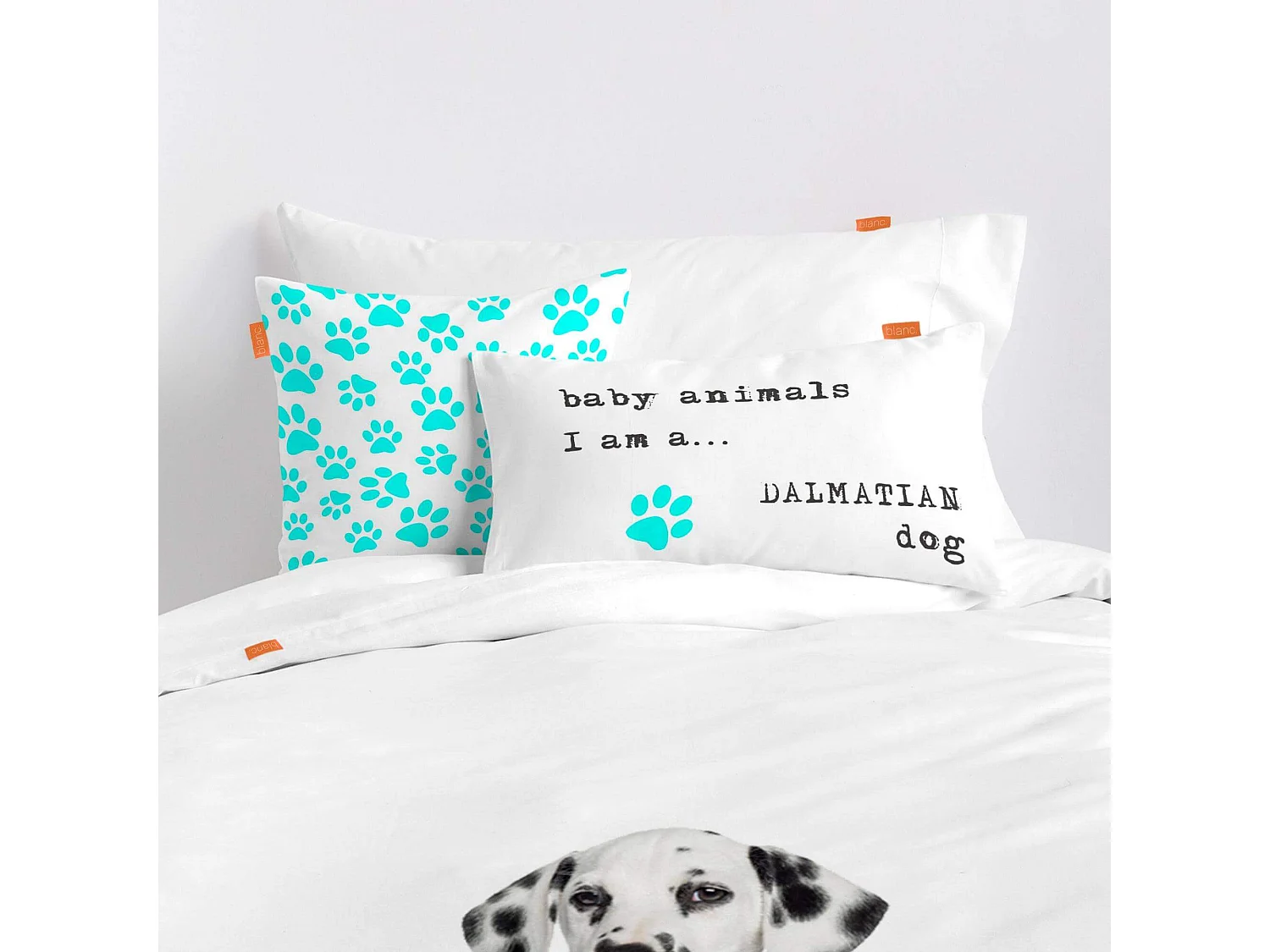 Bettbezug set 2 teiliges 155x220 cm (Bett 80/90) Dalmatian