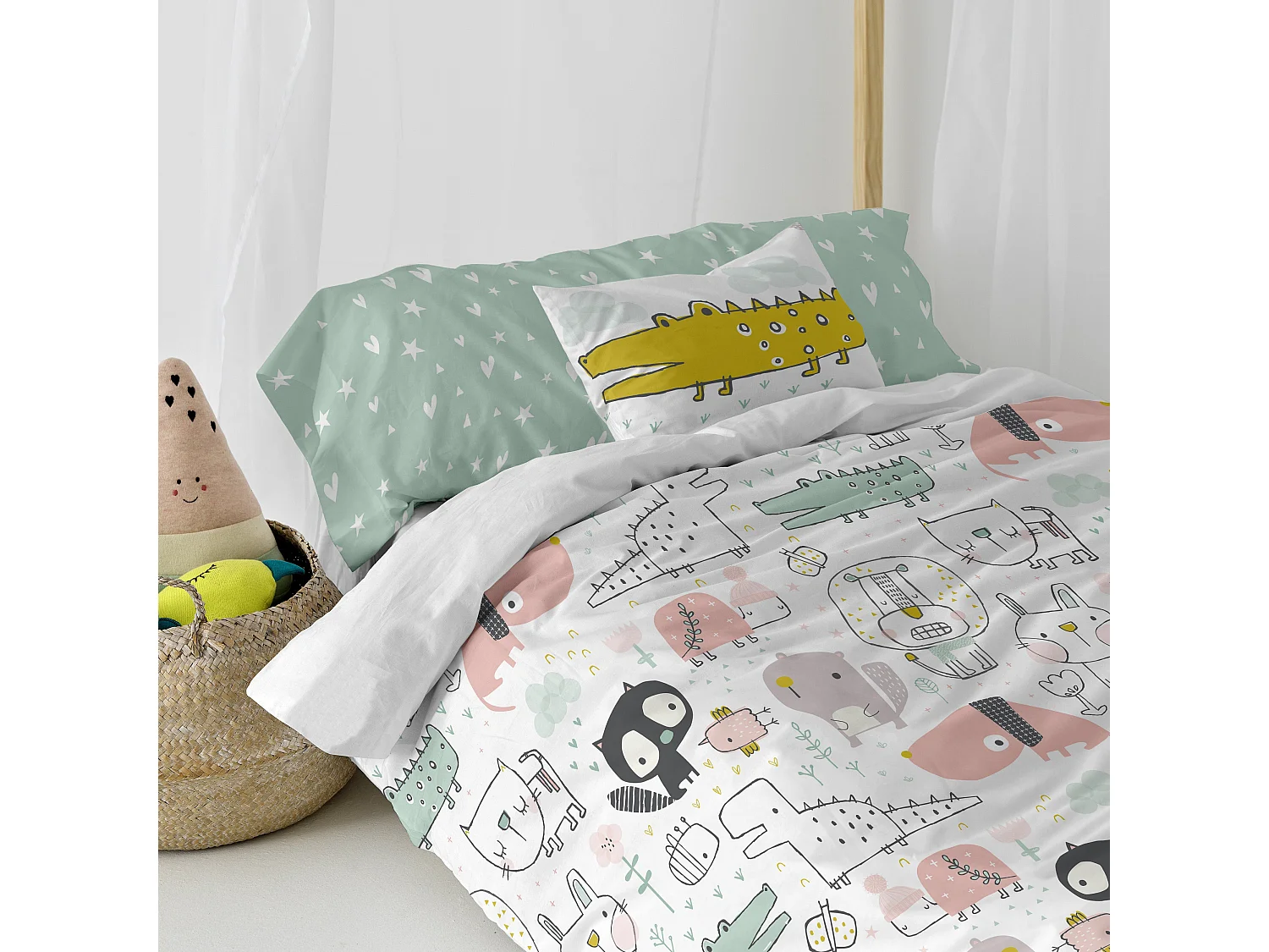 Juego nórdico 2 piezas 155x220 cm (Cama 80/90) Best buddies