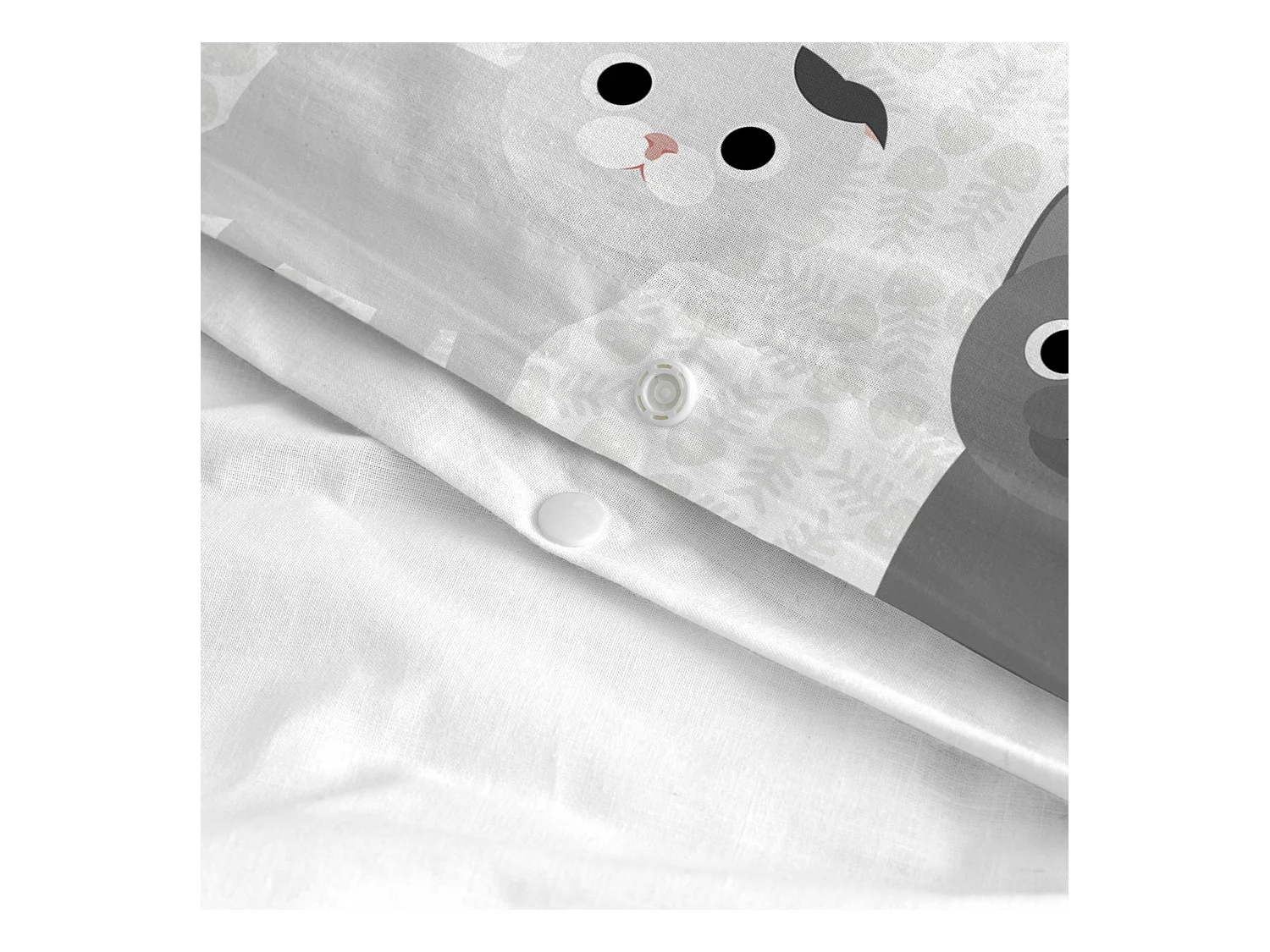 Parure housse de couette 2 pièces 140x200 cm (Lit 80) Cats