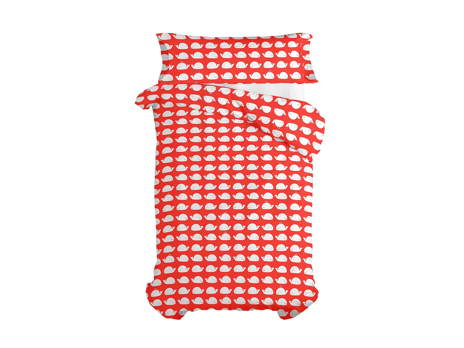 Parure housse de couette 2 pièces 155x220 cm (Lit 80/90) Wooden puppet (D)