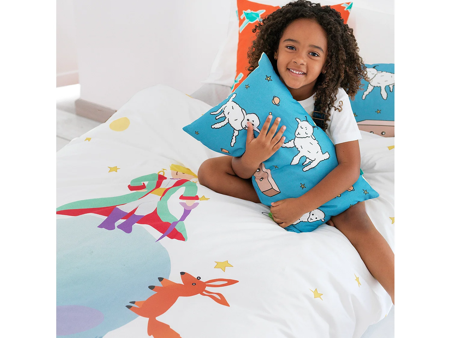 Parure housse de couette 2 pièces 155x220 cm (Lit 80/90) Le petit prince