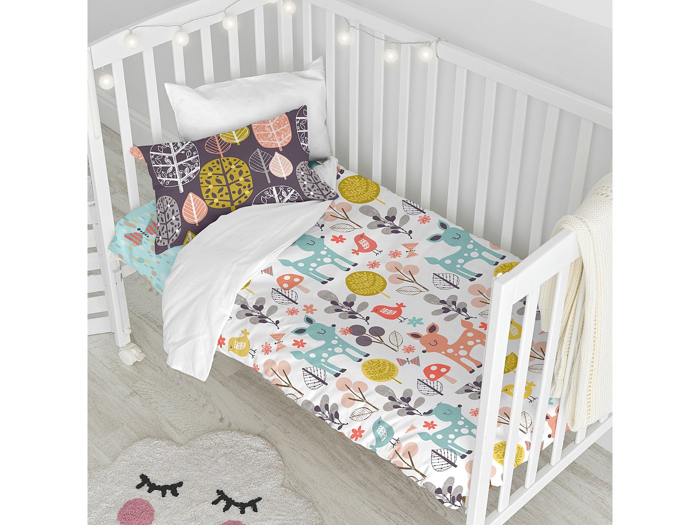 Parure housse de couette 2 pièces 115x145 cm (Lit Bébé) Pirate ship