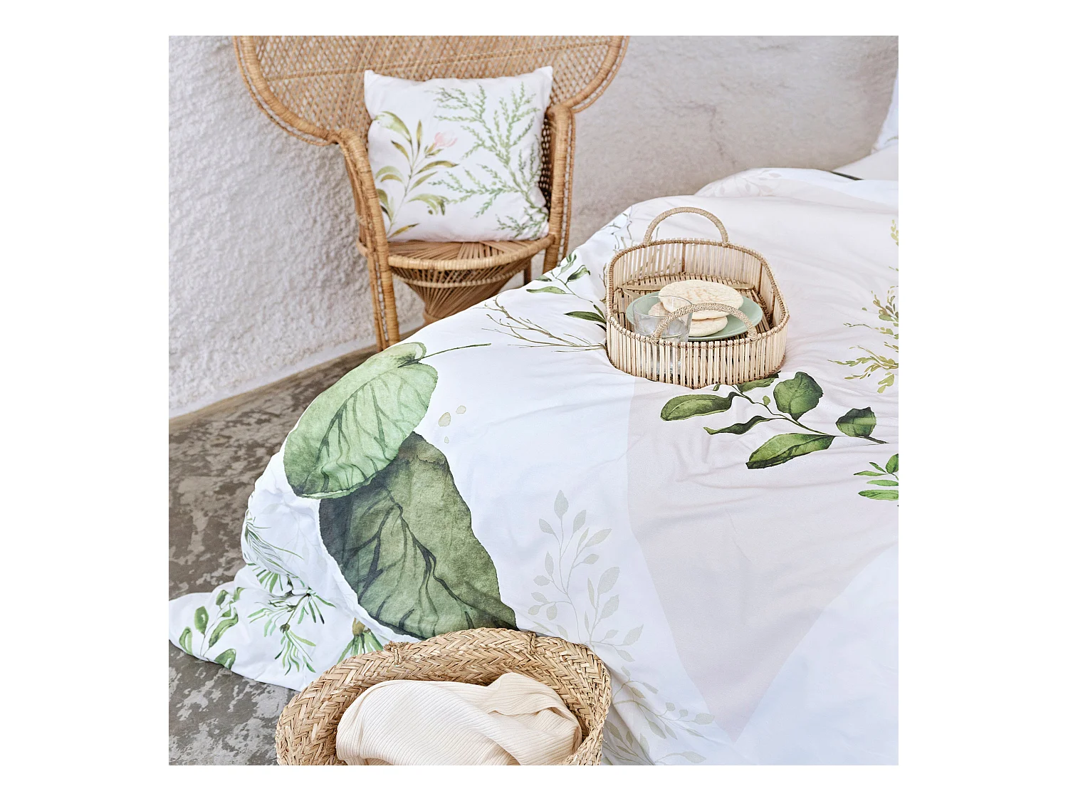 Housse de couette 260x220 cm (Lit 180/200) Herbal