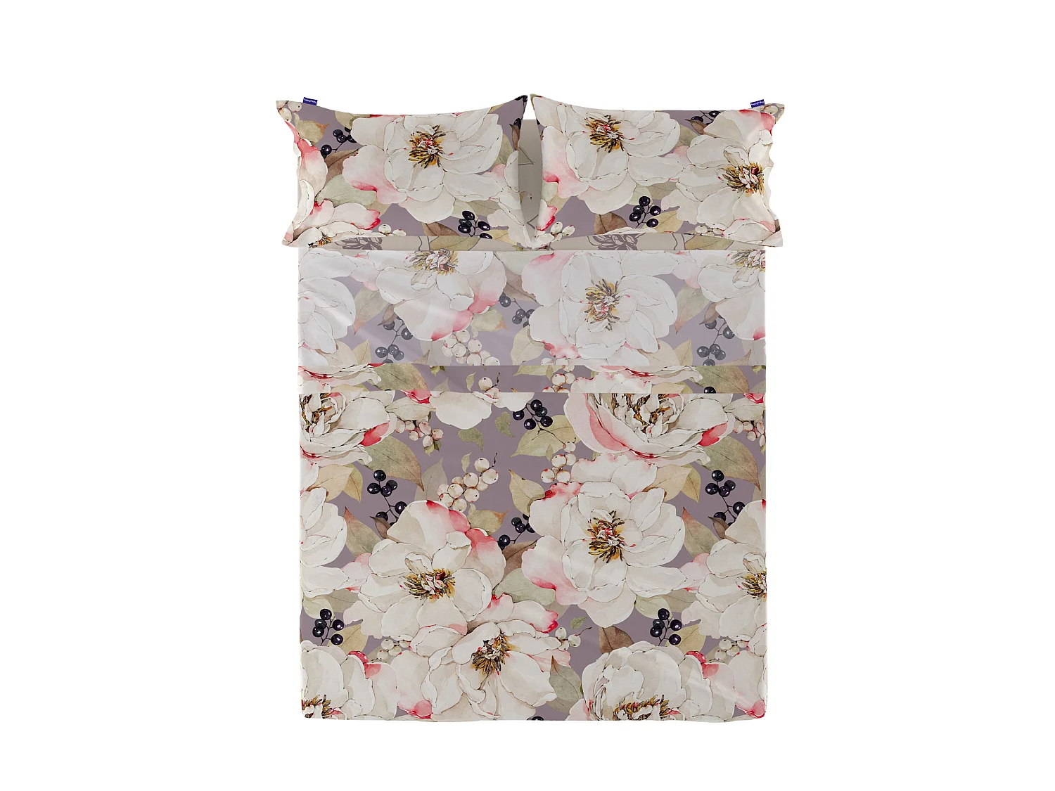 Sábana 240x270 cm (Cama 150/160) White peonies