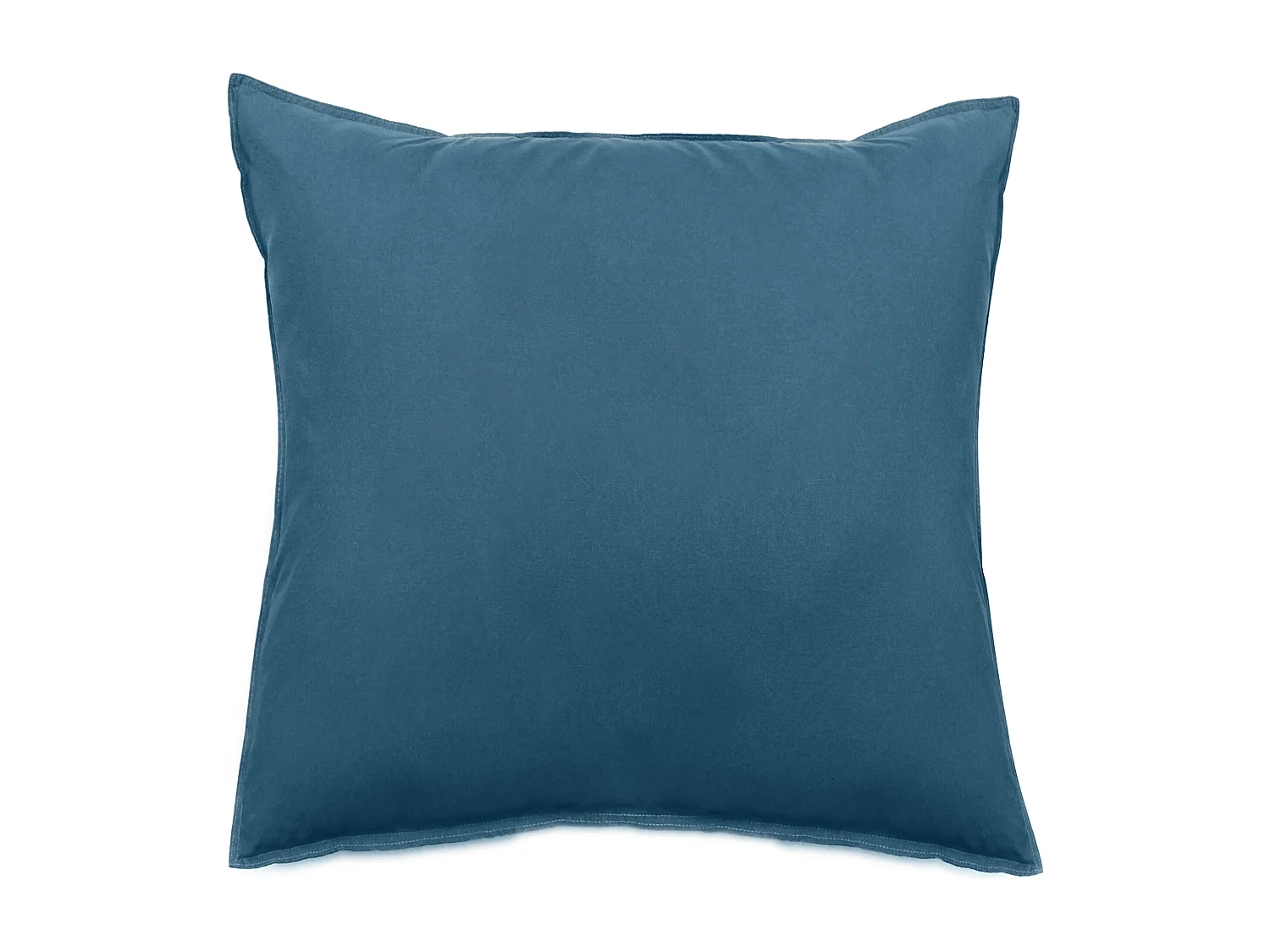 Taie d'oreiller lin et coton 65x65 cm collection OPERA bleu marine
