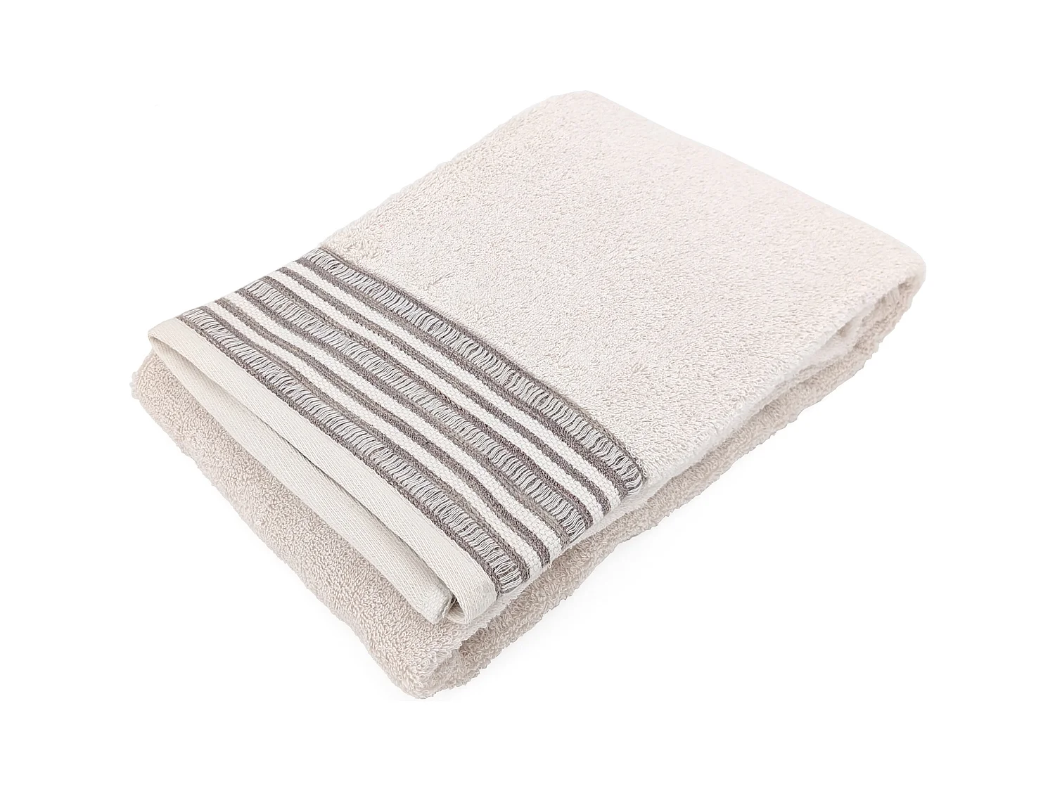 Drap de douche pur coton 70x140 cm 500 g/m2 collection DRY beige