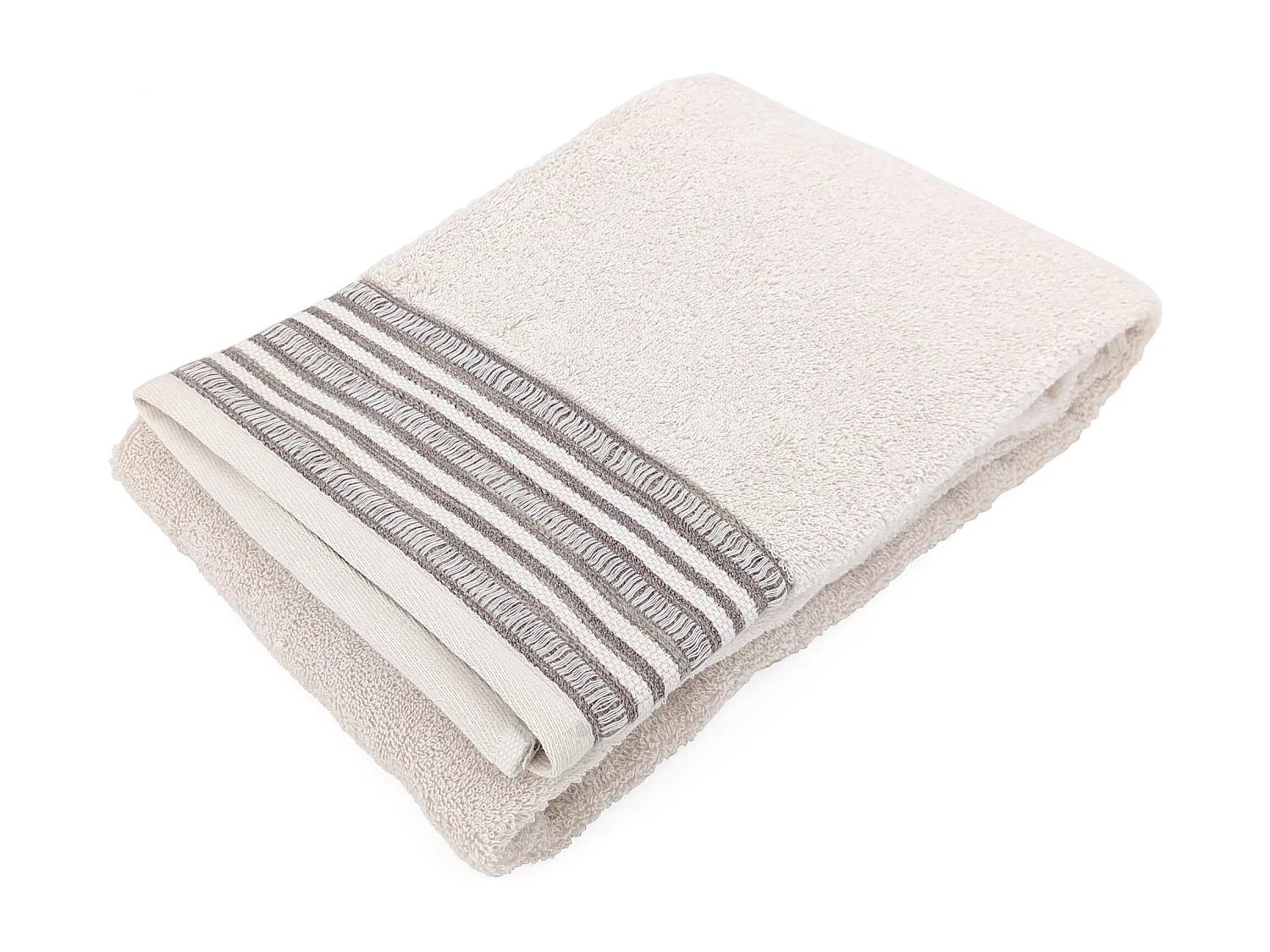 Drap de douche pur coton 70x140 cm 500 g/m2 collection DRY beige