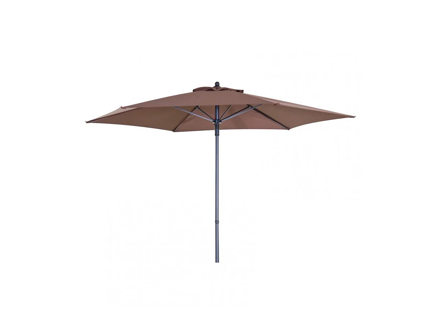 Parasol Octogonal de Aluminio Habitex ø210x210 cm con Mástil ø32 mm | Estructura de 6 Varillas | Color Marrón