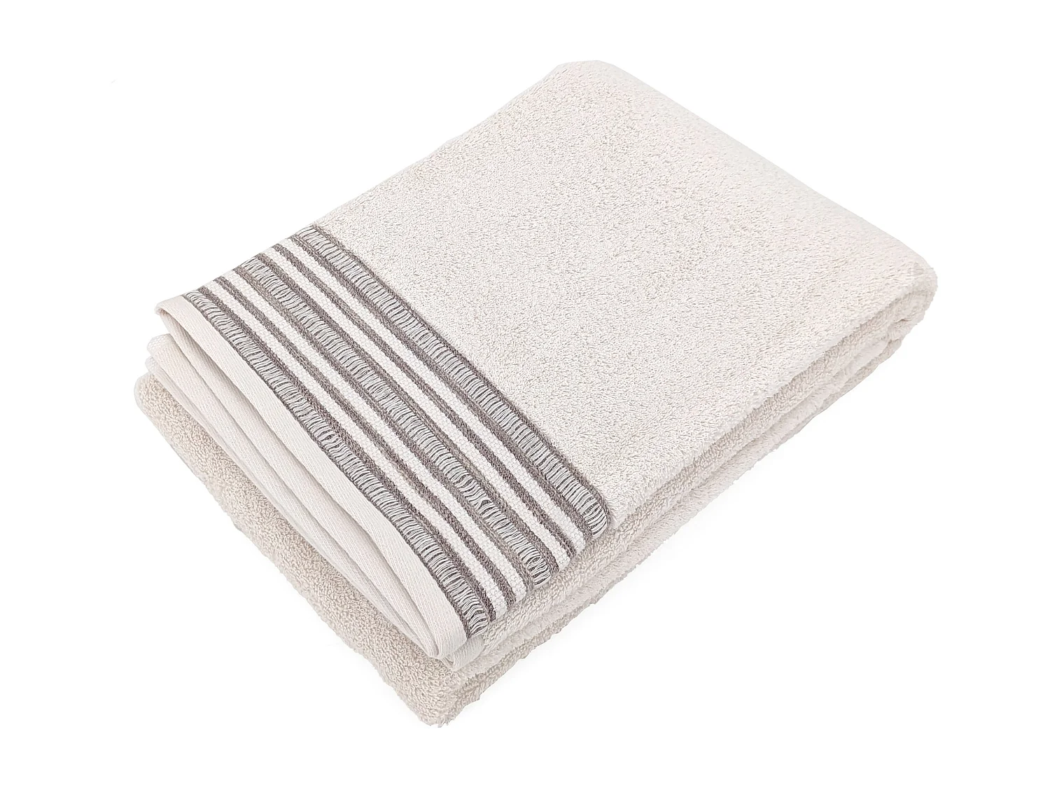 Drap de bain pur coton 100x150 cm 500 g/m2 collection DRY beige