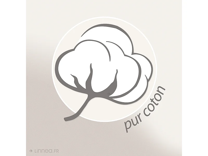 Lot de 2 serviettes invité 33x50 cm coton motif mandala collection PLENTY gris