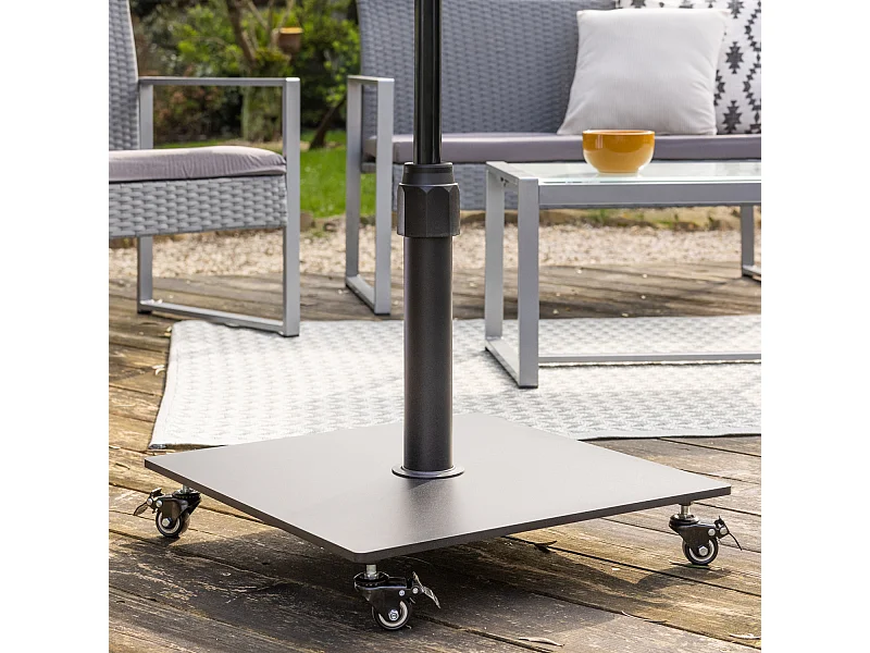 Gerader Sonnenschirmfuß mit Rollen VANNES