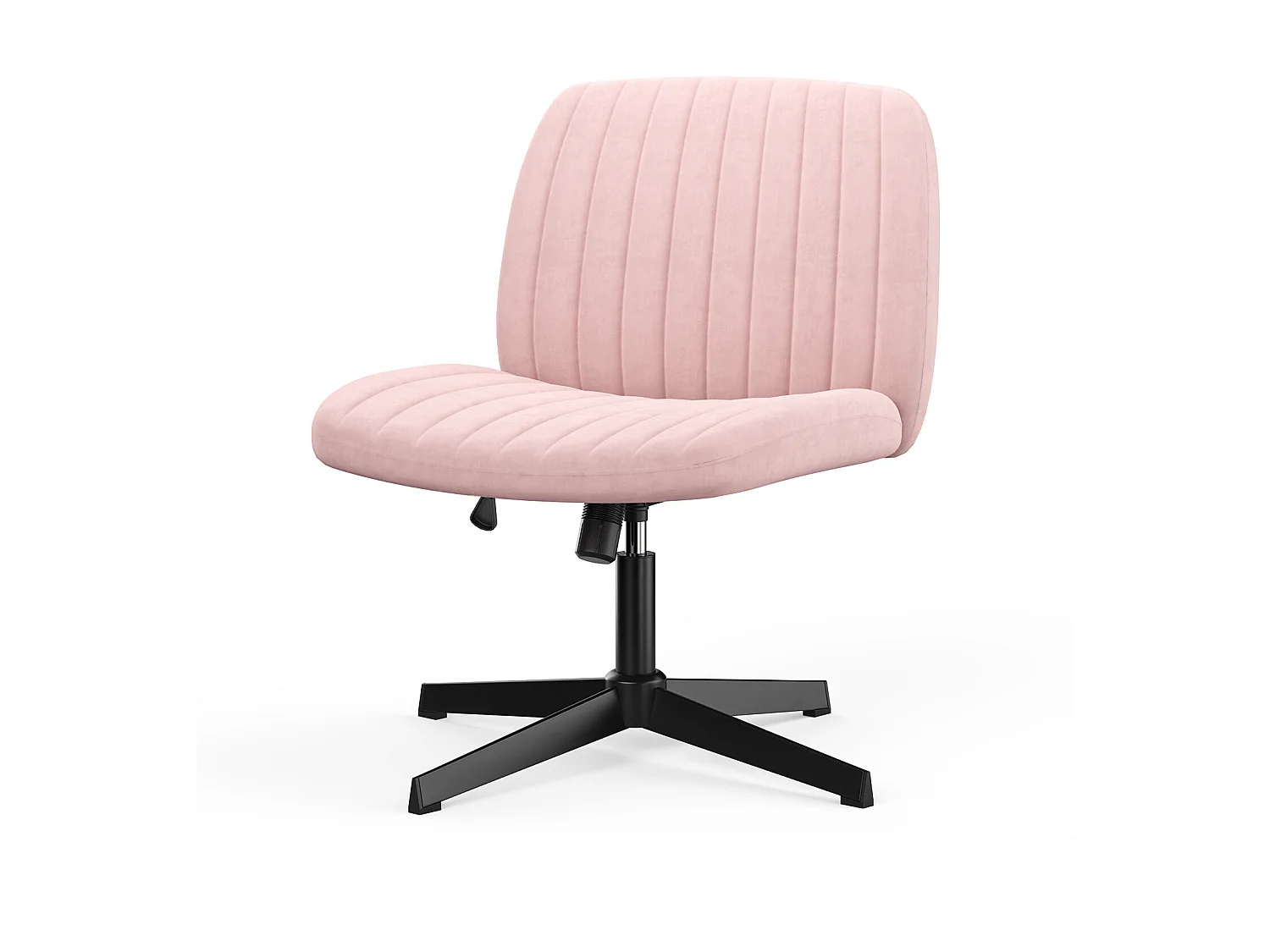 Chaise de bureau élégante sans bras - Hauteur réglable, siège large, parfait pour le bureau à domicile et la chambre