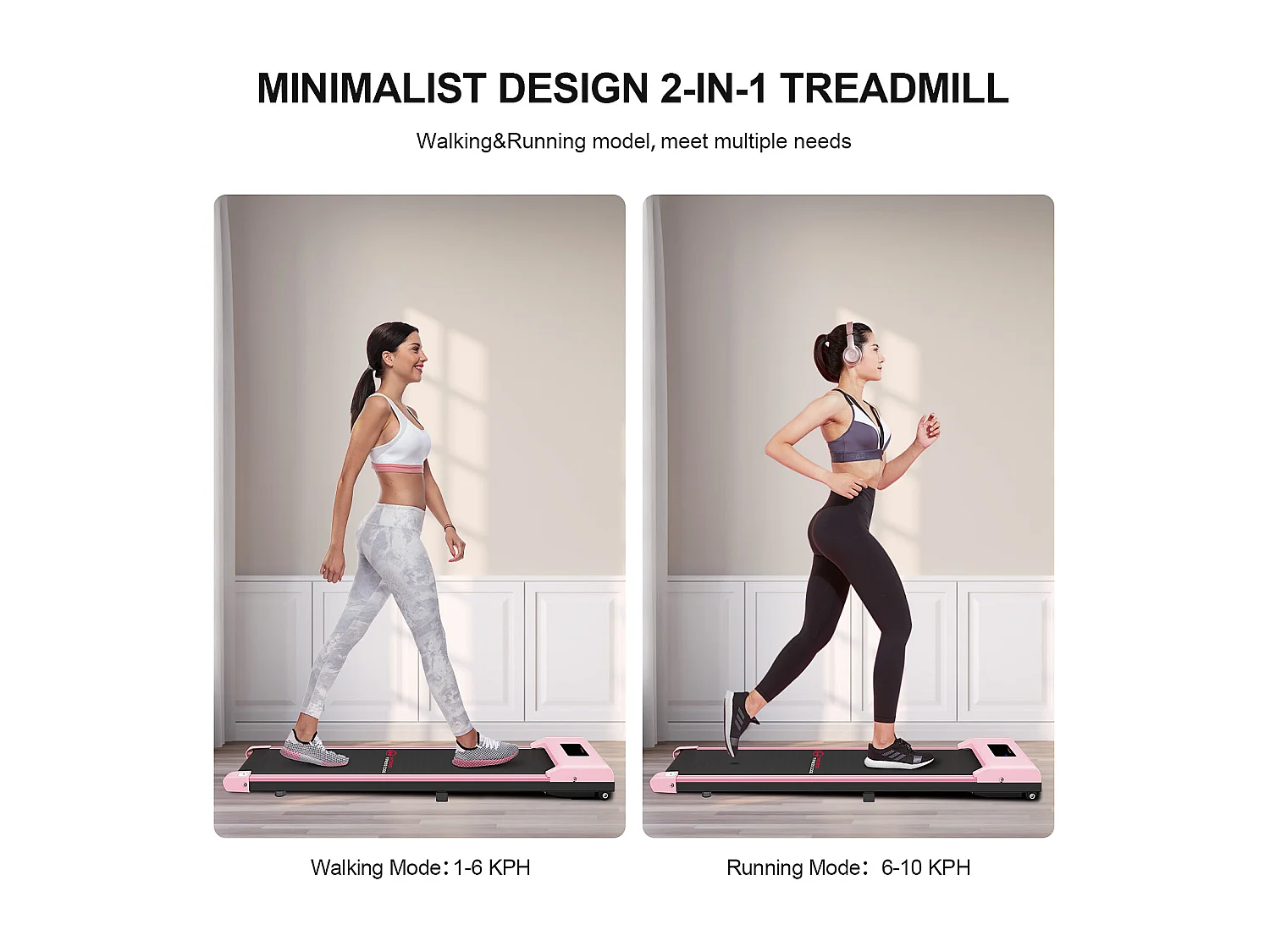 Tapis roulant électrique avec écran LCD pour l'exercice du bureau à domicile