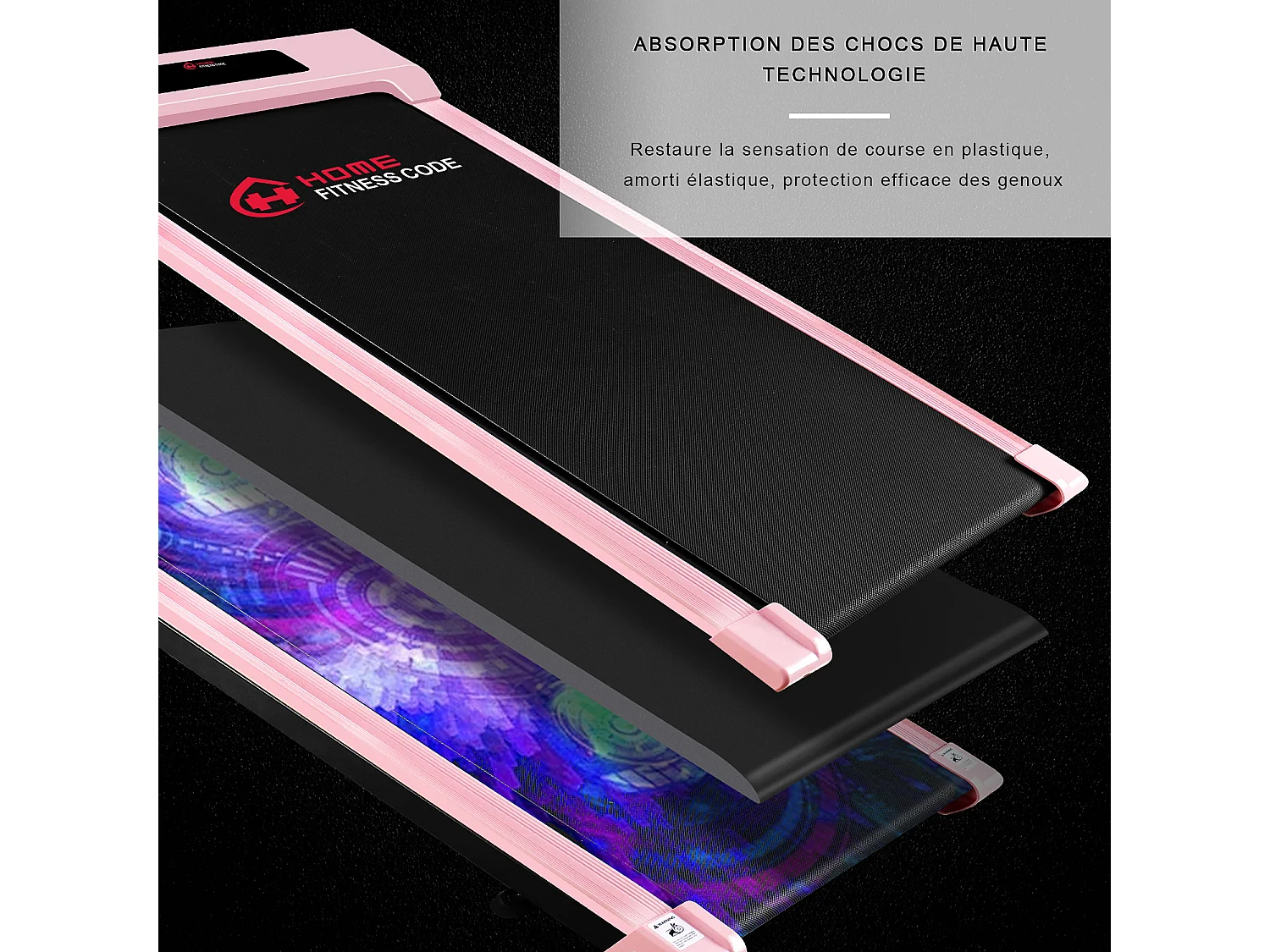 Tapis roulant électrique avec écran LCD pour l'exercice du bureau à domicile