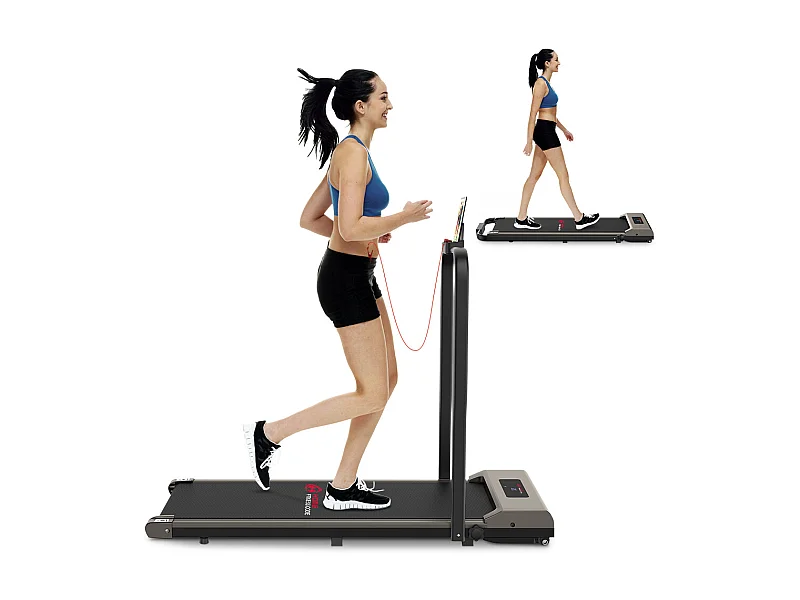 2 po en tapis roulant pliant électrique avec écran LCD Cadre renforcé pour le bureau à domicile