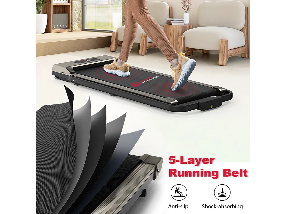 2 po en tapis roulant pliant électrique avec écran LCD Cadre renforcé pour le bureau à domicile