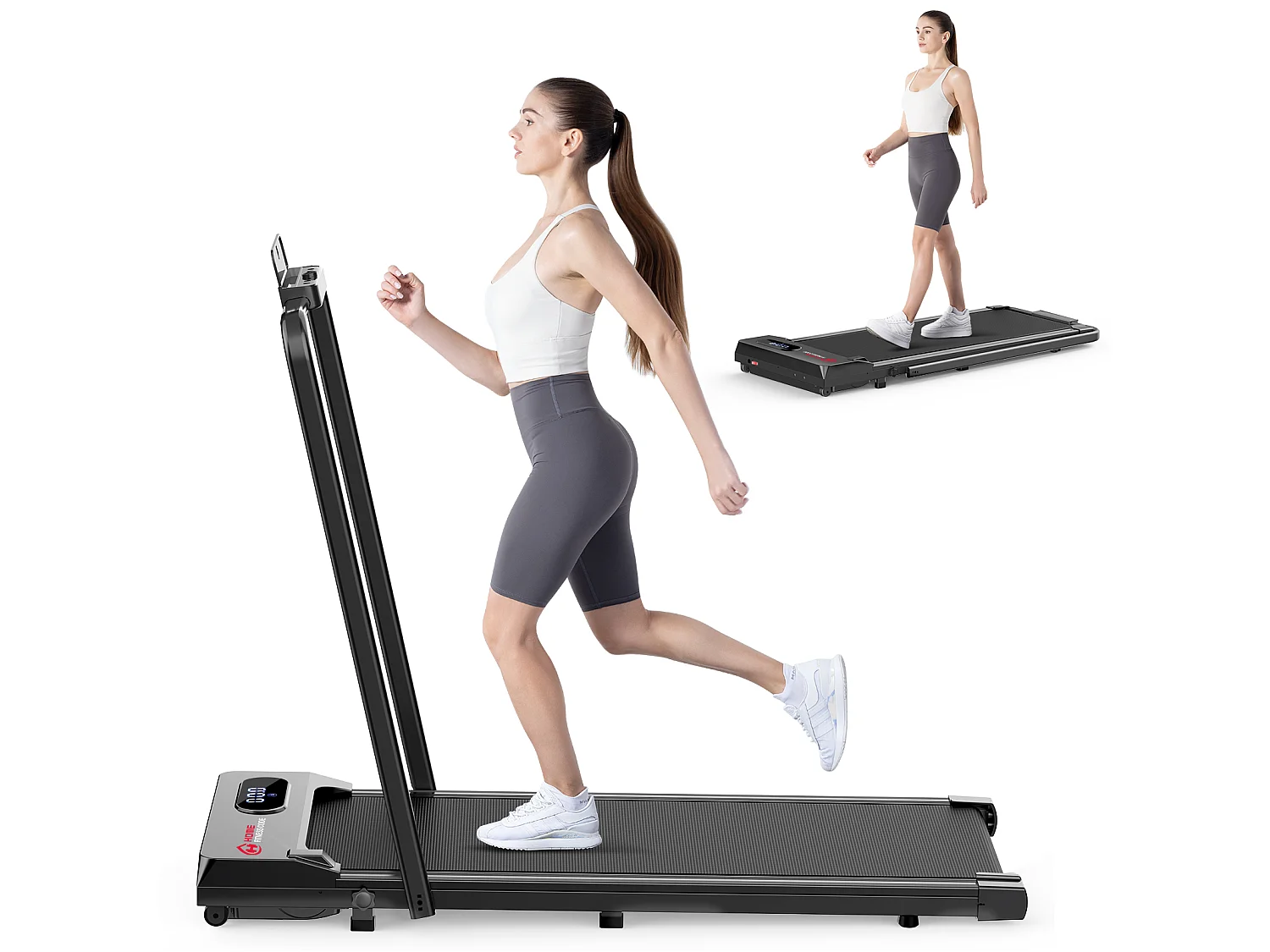Tapis de course de bureau 1-6KM/H Machine de marche et de jogging pour la maison et le bureau avec option de pliage
