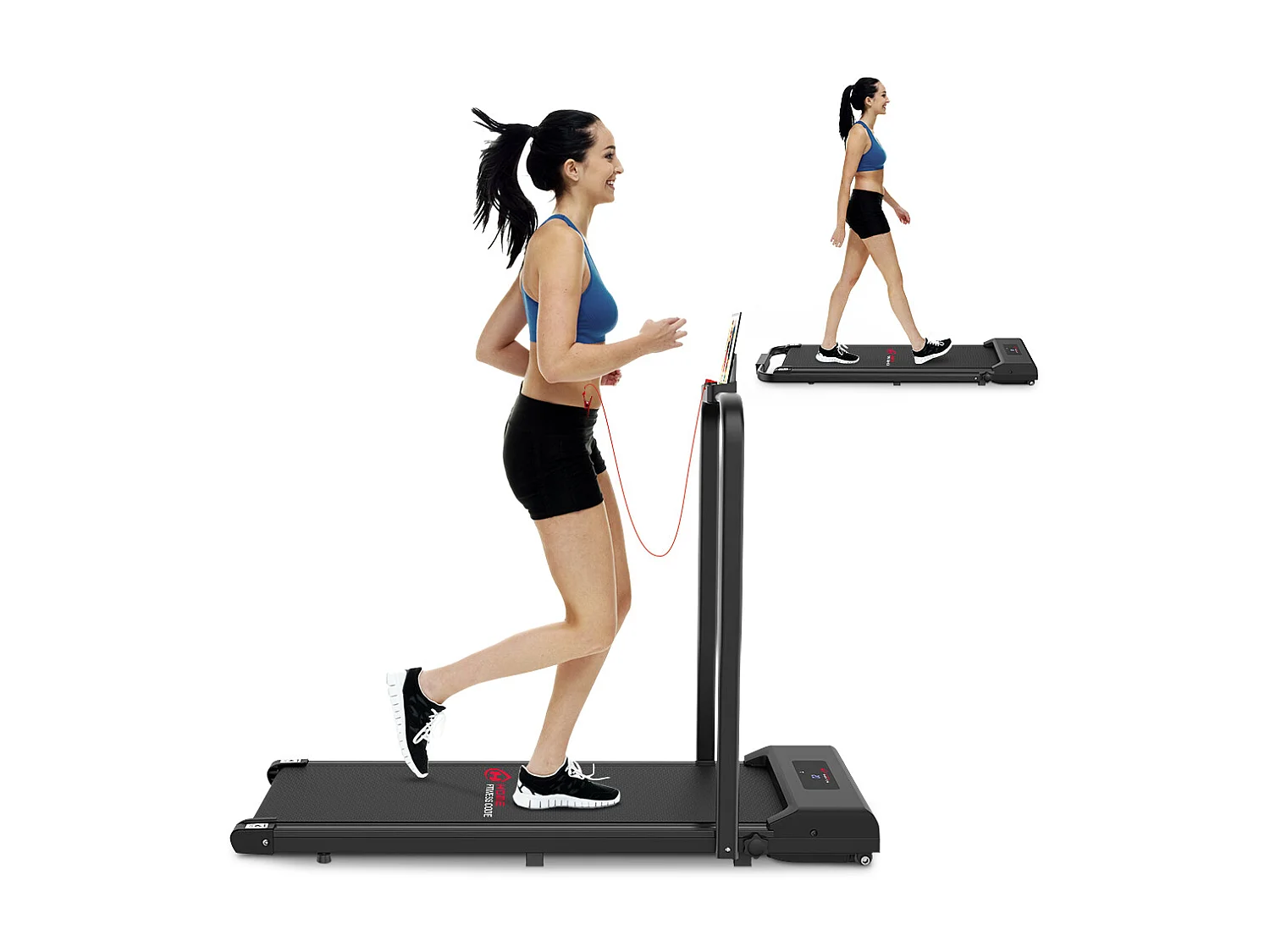 2 In 1 elektrische vouwpartij met LCD -scherm versterkt frame voor thuiskantoor