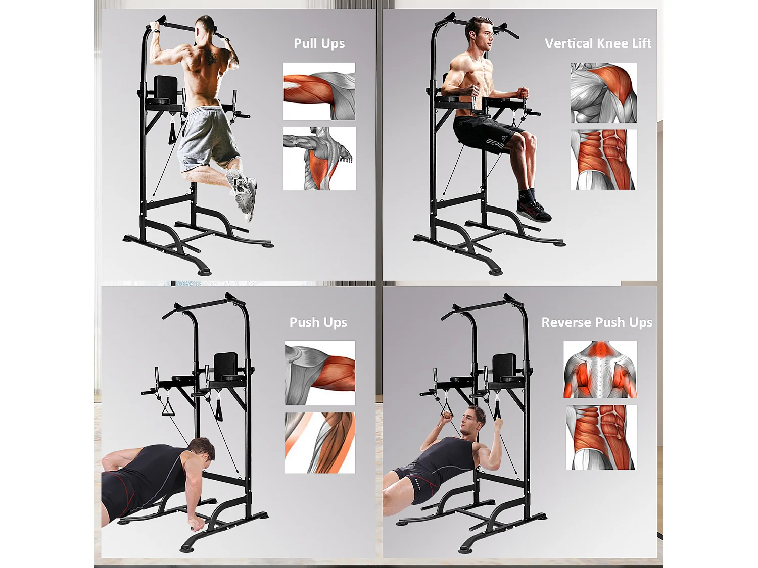 Barre de plage de la station de trempette multi-fonctions avec hauteur réglable