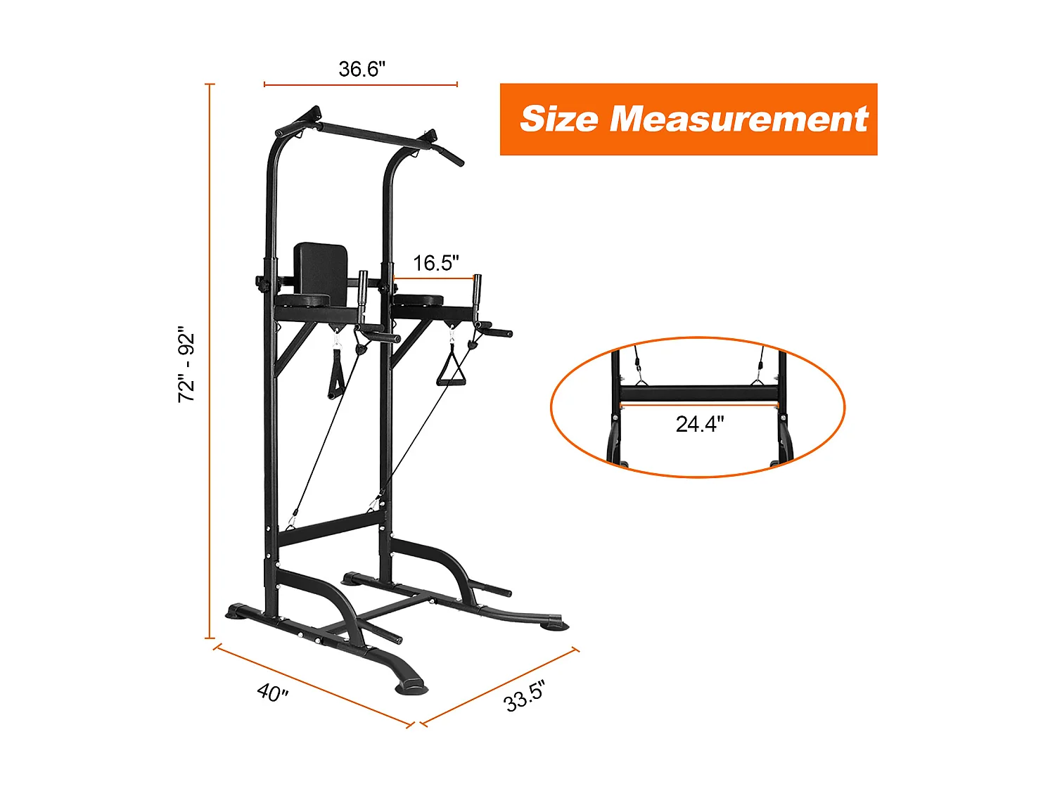 Barre de plage de la station de trempette multi-fonctions avec hauteur réglable