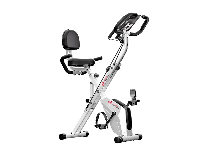 Vélo d'exercice pliant 3 en 1, vélo d'exercice couché X-Bike magnétique avec résistance réglable à 8 niveaux pour l'entraînement à la maison