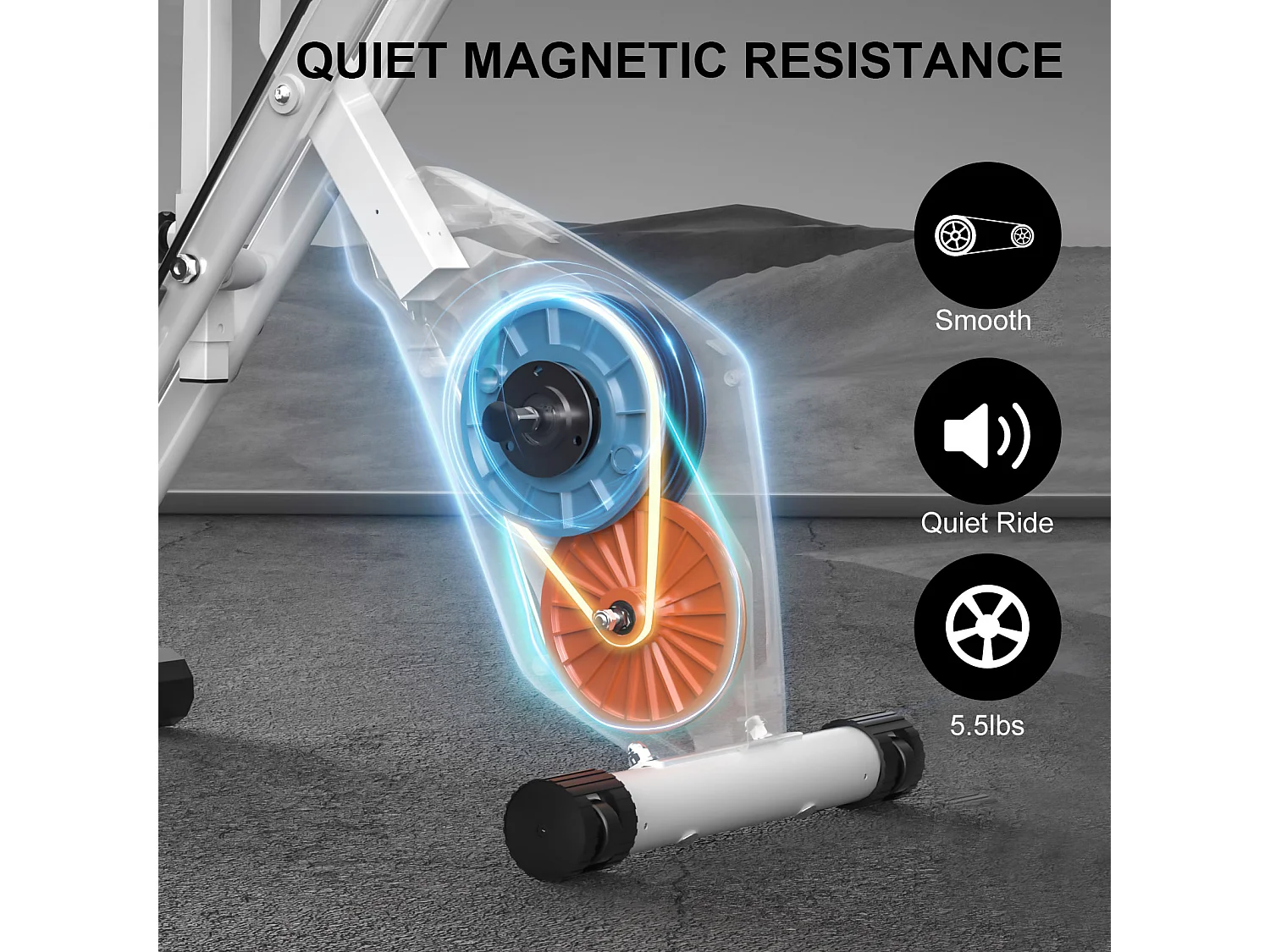 Vélo d'exercice pliant 3 en 1, vélo d'exercice couché X-Bike magnétique avec résistance réglable à 8 niveaux pour l'entraînement à la maison