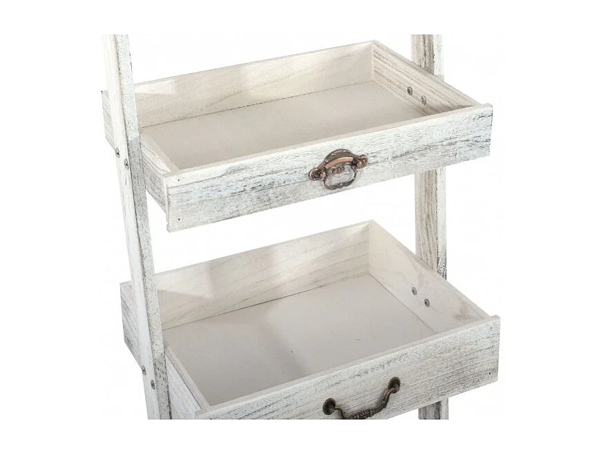 Echelle étagère plante jardinière blanche 43 x 32 x 169 cm ETA04011