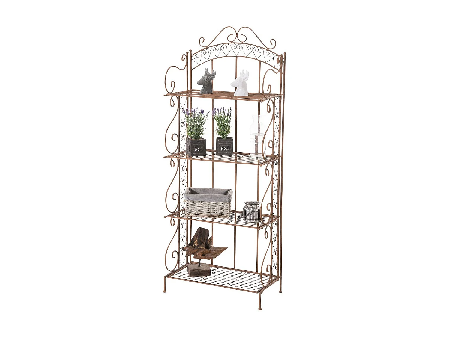Etagère pour plantes 4 marron 61 x 33 x 153 cm ETA10018