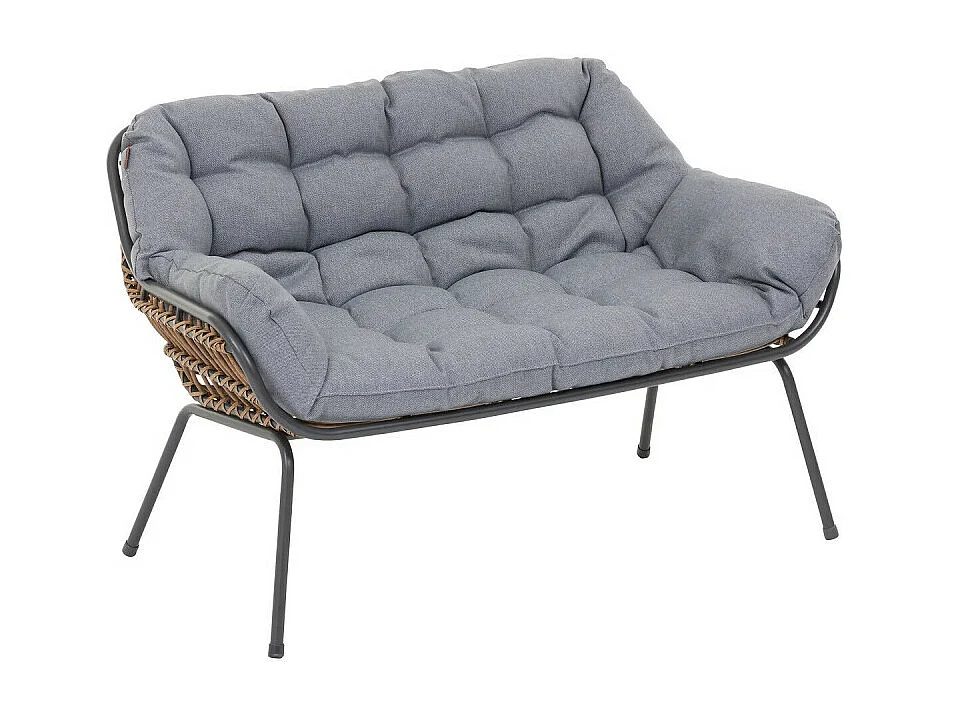 Salon de jardin 4 places Paopao graphite Hespéride